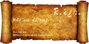 Répa Ábel névjegykártya