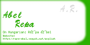 abel repa business card